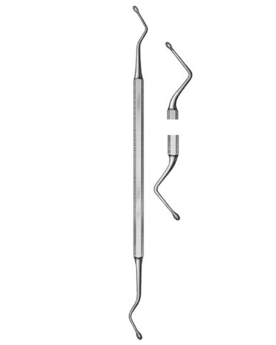 Bone Curettes, double-ended  