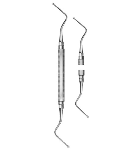 Bone Curettes, double-ended