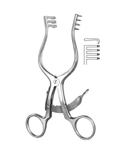 Wound Spreaders, self-retaining