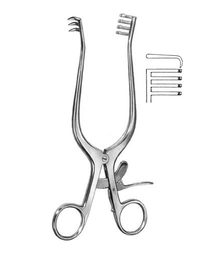 Wound Spreaders, self-retaining
