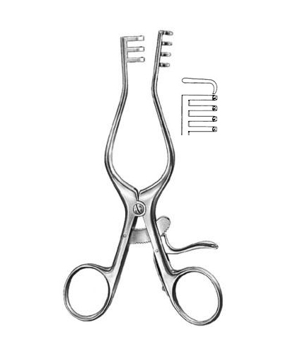 Wound Spreaders, self-retaining
