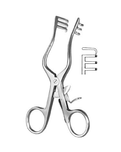 Wound Spreaders, self-retaining  