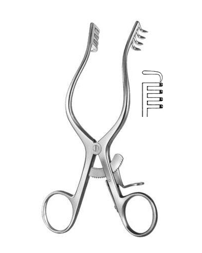 Wound Spreaders, self-retaining