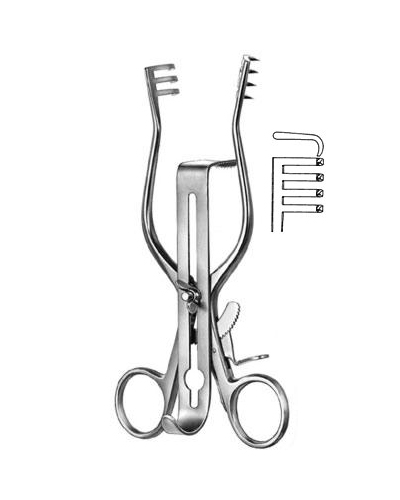 Wound Spreaders, self-retaining