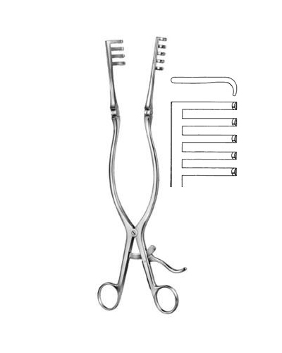 Wound Spreaders, self-retaining